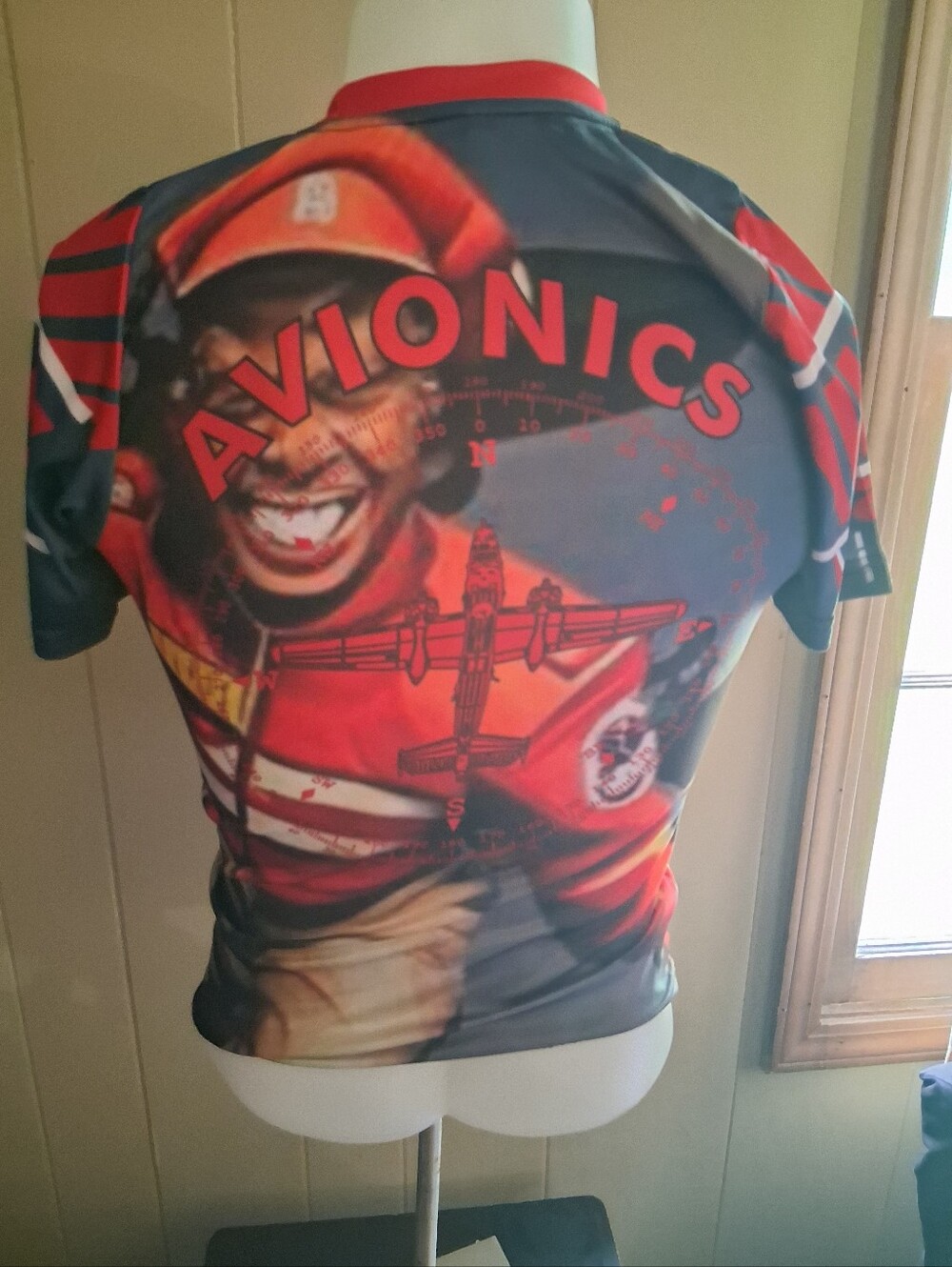 Avionics Graphic Kids Jersey - Red & Black